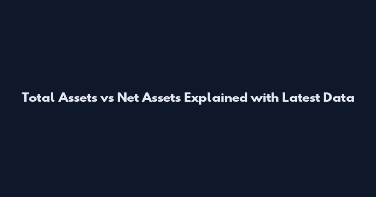 Total Assets vs Net Assets Explained with Latest Data