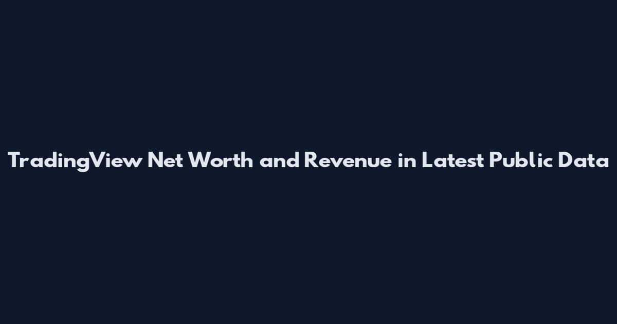 TradingView Net Worth and Revenue in Latest Public Data