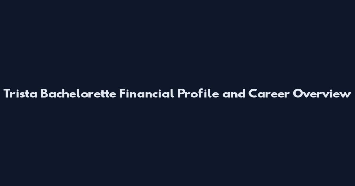 Trista Bachelorette Financial Profile and Career Overview