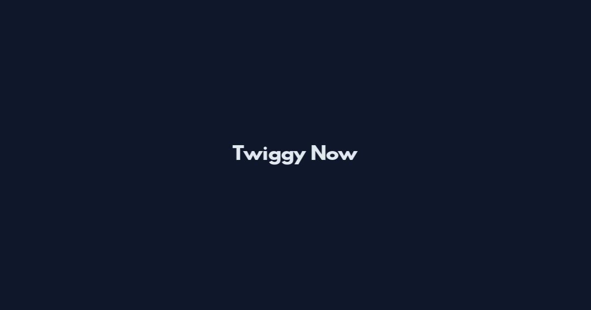 Twiggy Now
