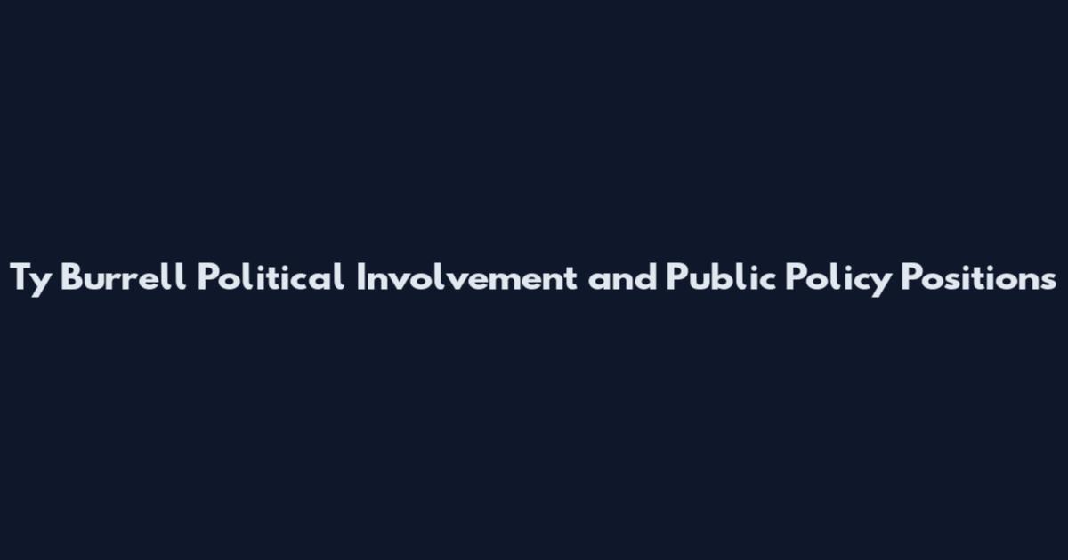 Ty Burrell Political Involvement and Public Policy Positions