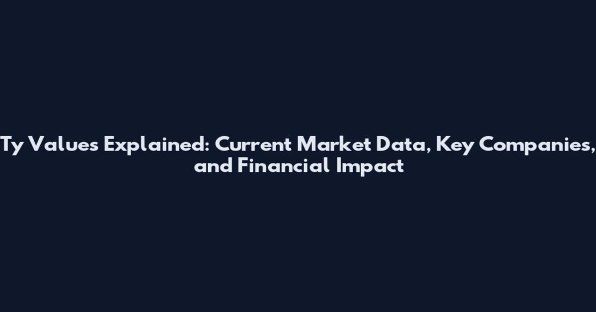Ty Values Explained: Current Market Data, Key Companies, and Financial Impact