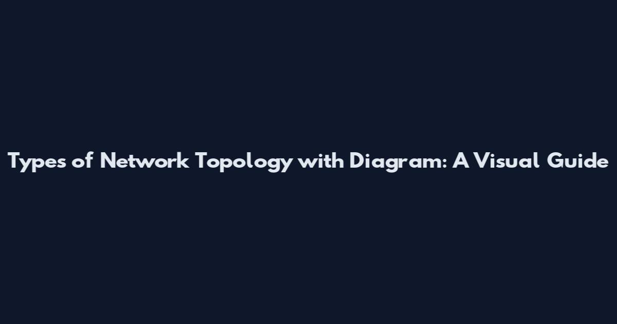 Types of Network Topology with Diagram: A Visual Guide