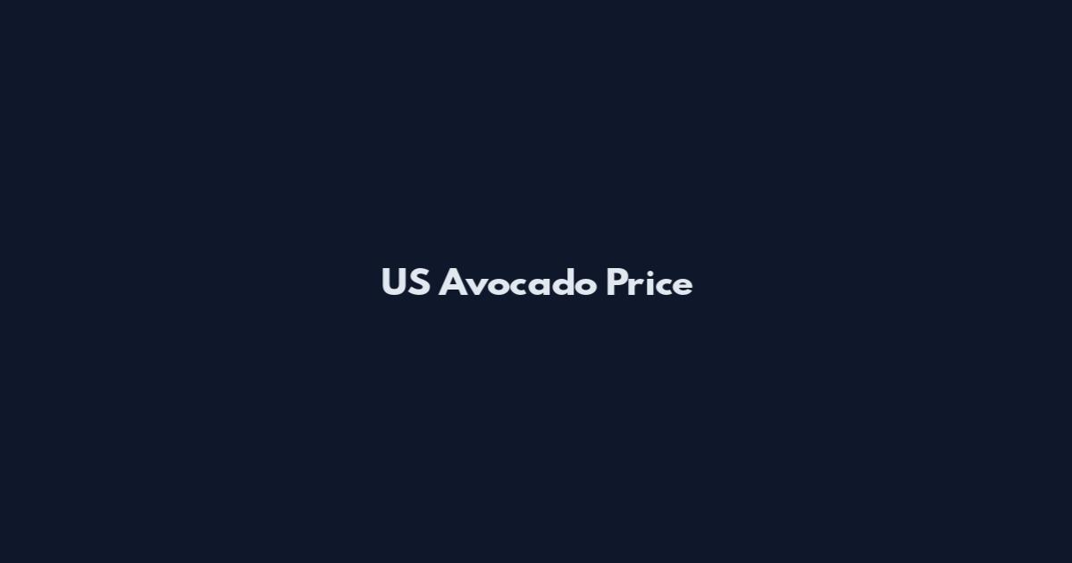 US Avocado Price