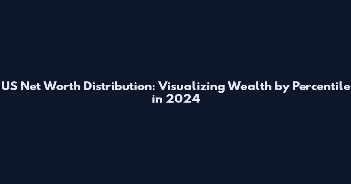 US Net Worth Distribution: Visualizing Wealth by Percentile in 2024