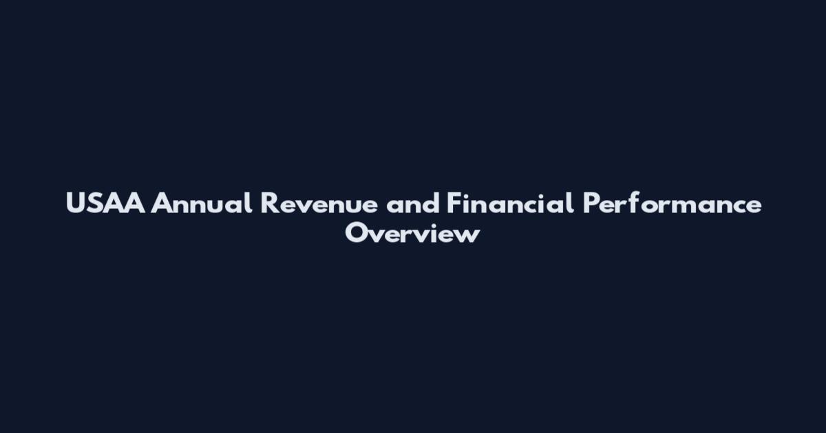 USAA Annual Revenue and Financial Performance Overview
