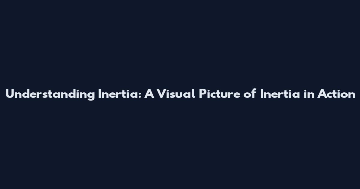 Understanding Inertia: A Visual Picture of Inertia in Action