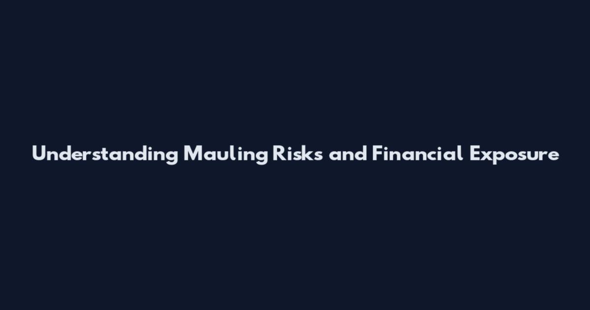 Understanding Mauling Risks and Financial Exposure