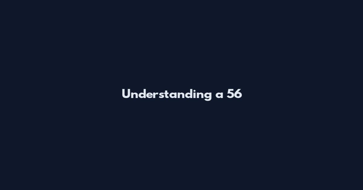 Understanding a 5'6