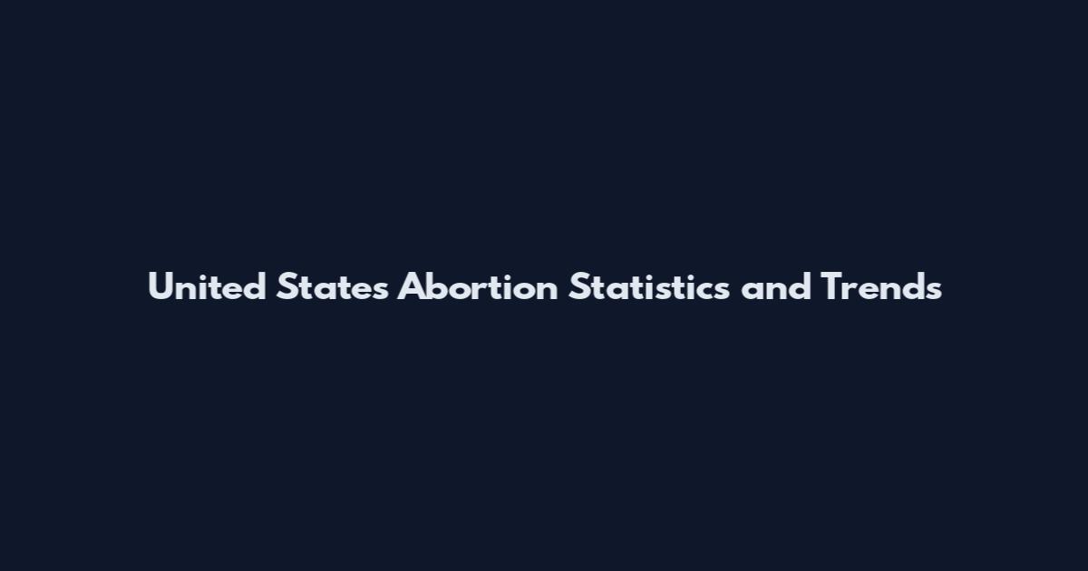 United States Abortion Statistics and Trends