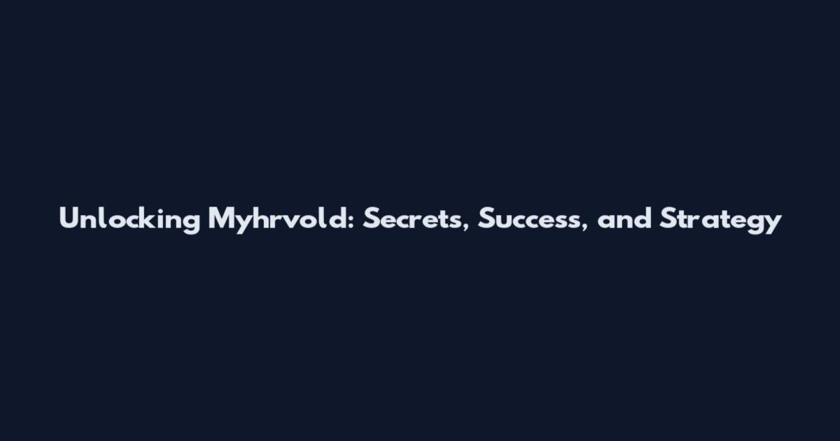 Unlocking Myhrvold: Secrets, Success, and Strategy