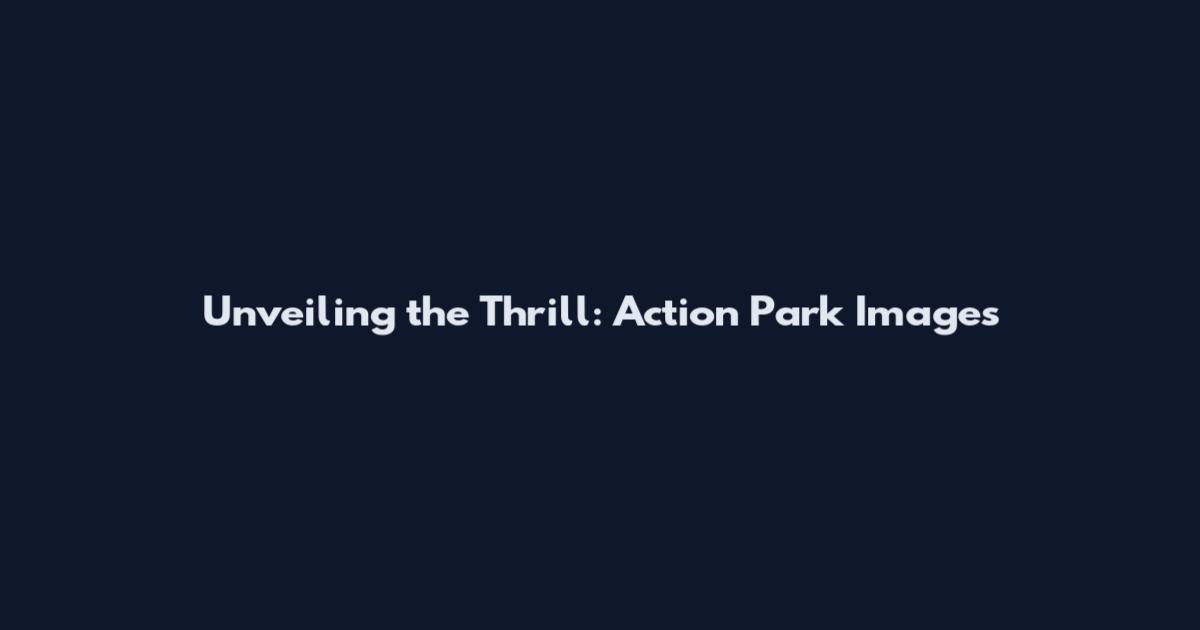 Unveiling the Thrill: Action Park Images