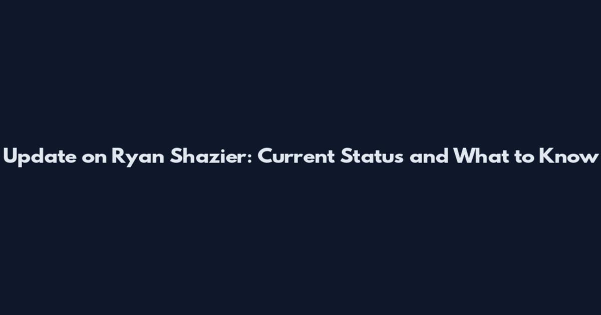 Update on Ryan Shazier: Current Status and What to Know