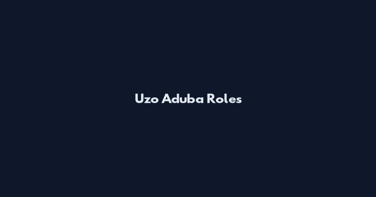 Uzo Aduba Roles