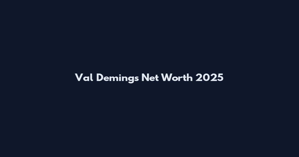 Val Demings Net Worth 2025