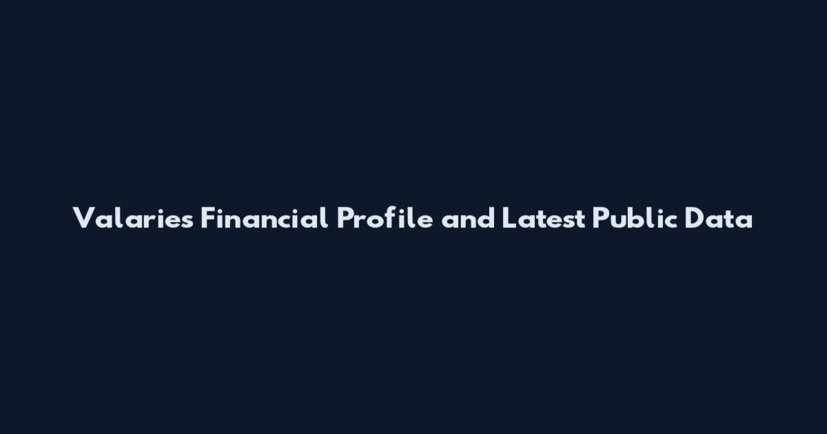 Valarie's Financial Profile and Latest Public Data