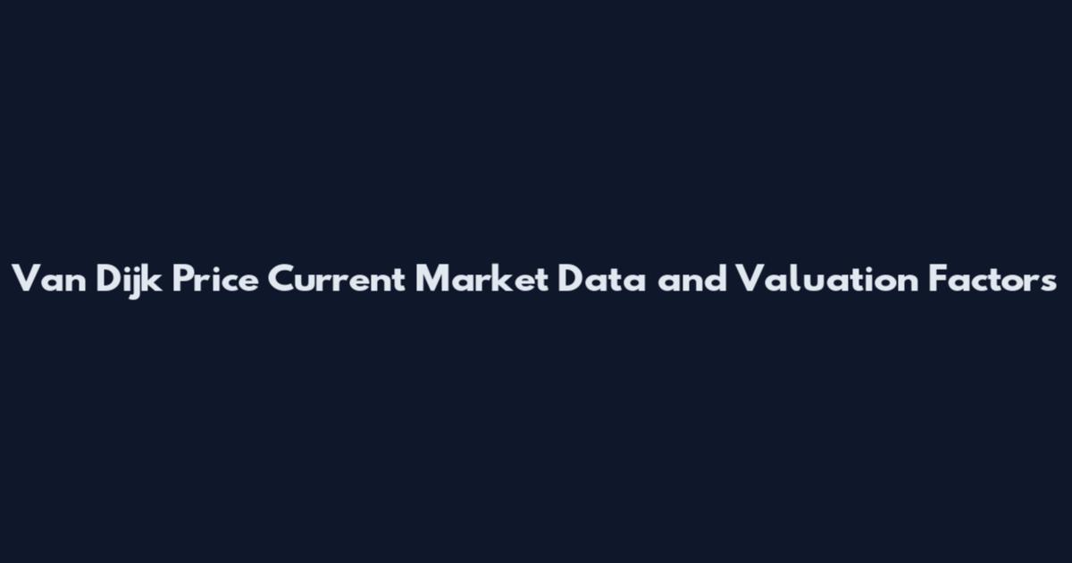 Van Dijk Price Current Market Data and Valuation Factors