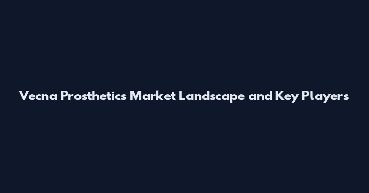 Vecna Prosthetics Market Landscape and Key Players