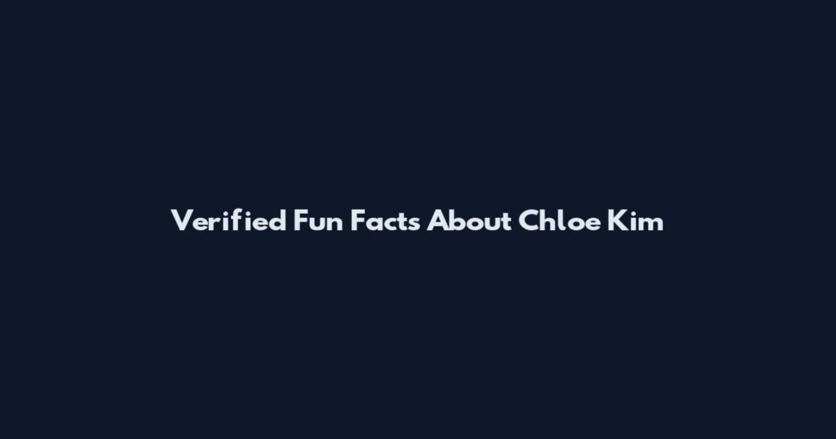 Verified Fun Facts About Chloe Kim