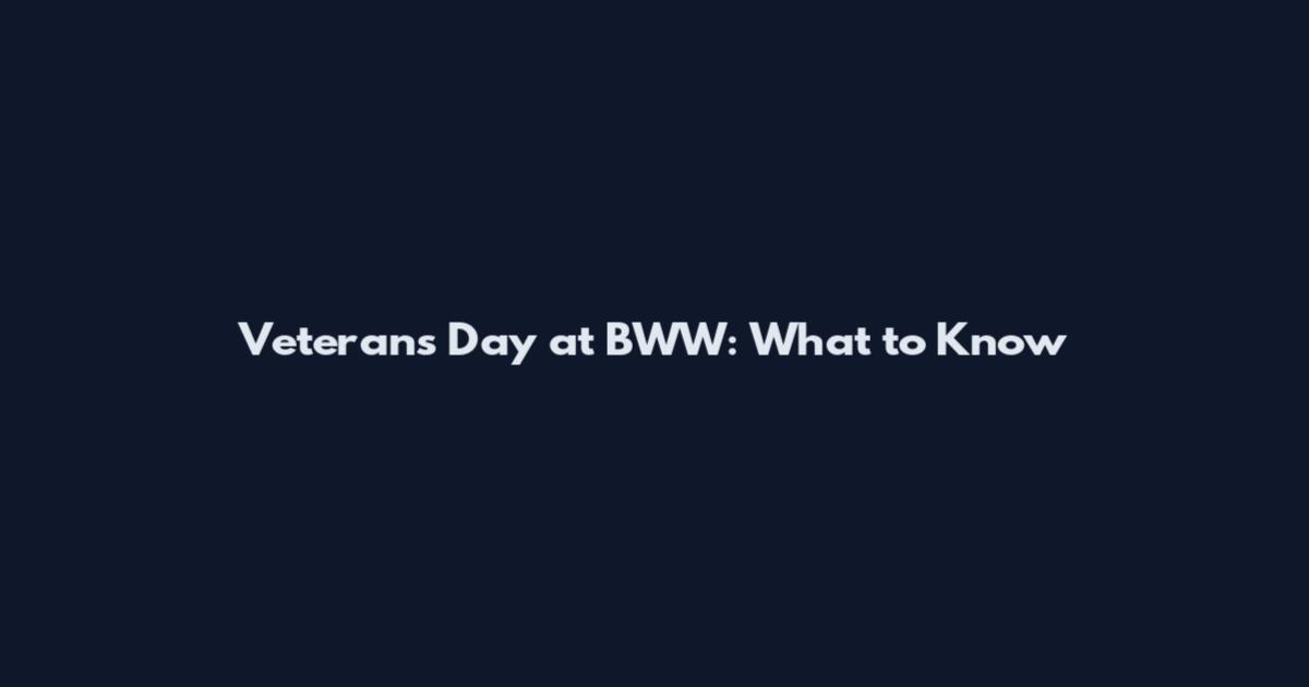 Veterans Day at BWW: What to Know