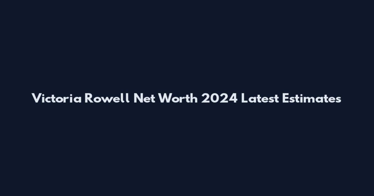 Victoria Rowell Net Worth 2024 Latest Estimates