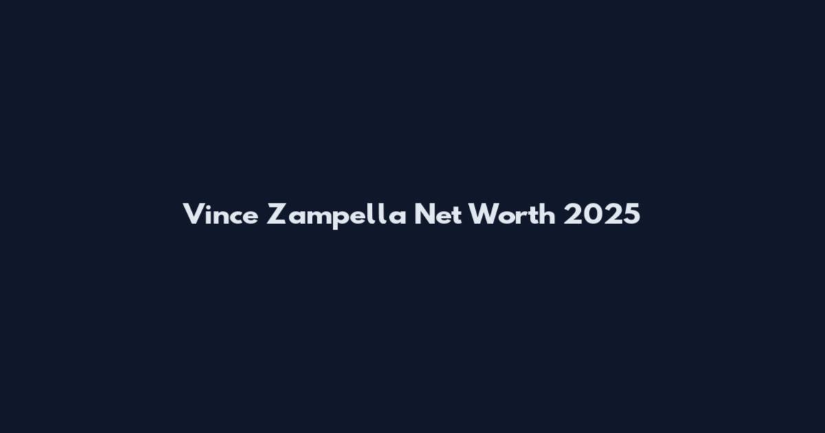Vince Zampella Net Worth 2025