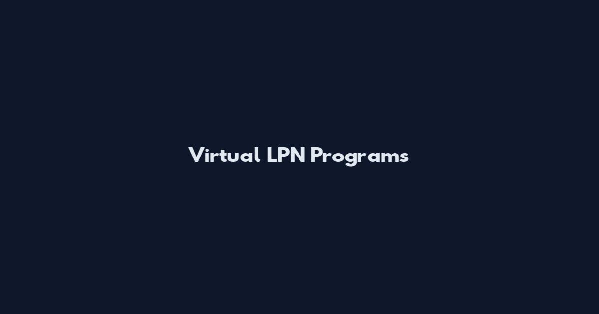 Virtual LPN Programs