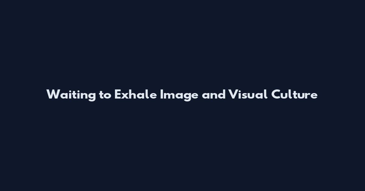 Waiting to Exhale Image and Visual Culture