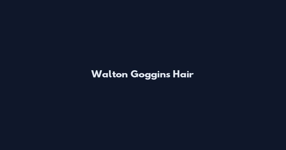 Walton Goggins Hair