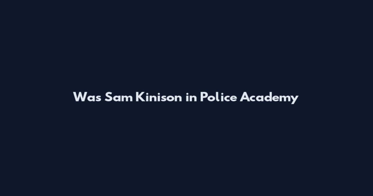 Was Sam Kinison in Police Academy