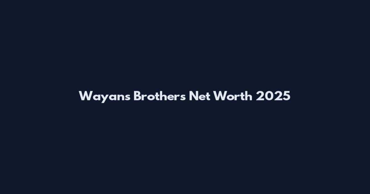 Wayans Brothers Net Worth 2025