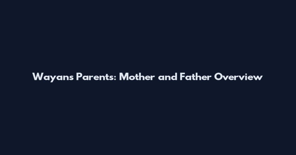 Wayans Parents: Mother and Father Overview