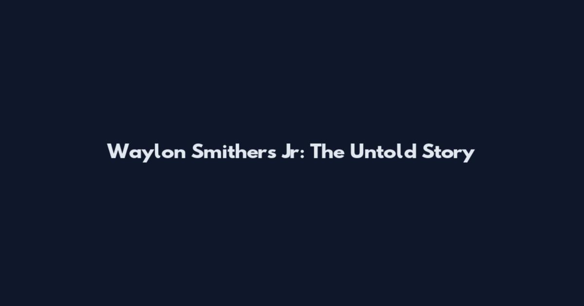 Waylon Smithers Jr: The Untold Story