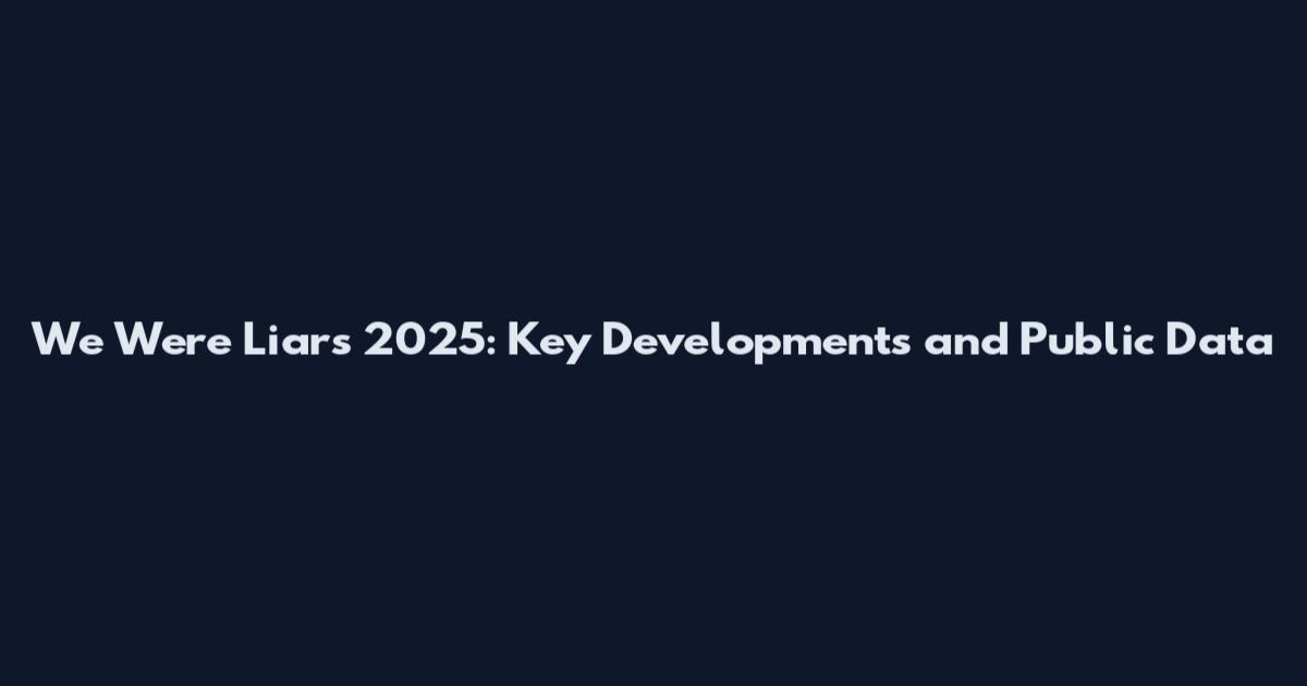 We Were Liars 2025: Key Developments and Public Data