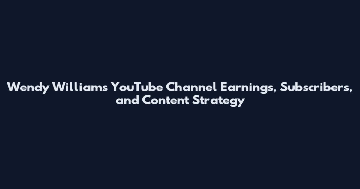Wendy Williams YouTube Channel Earnings, Subscribers, and Content Strategy