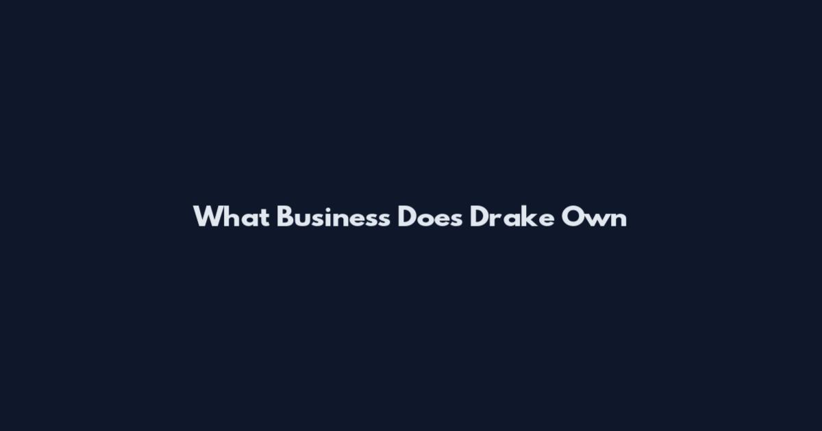 What Business Does Drake Own