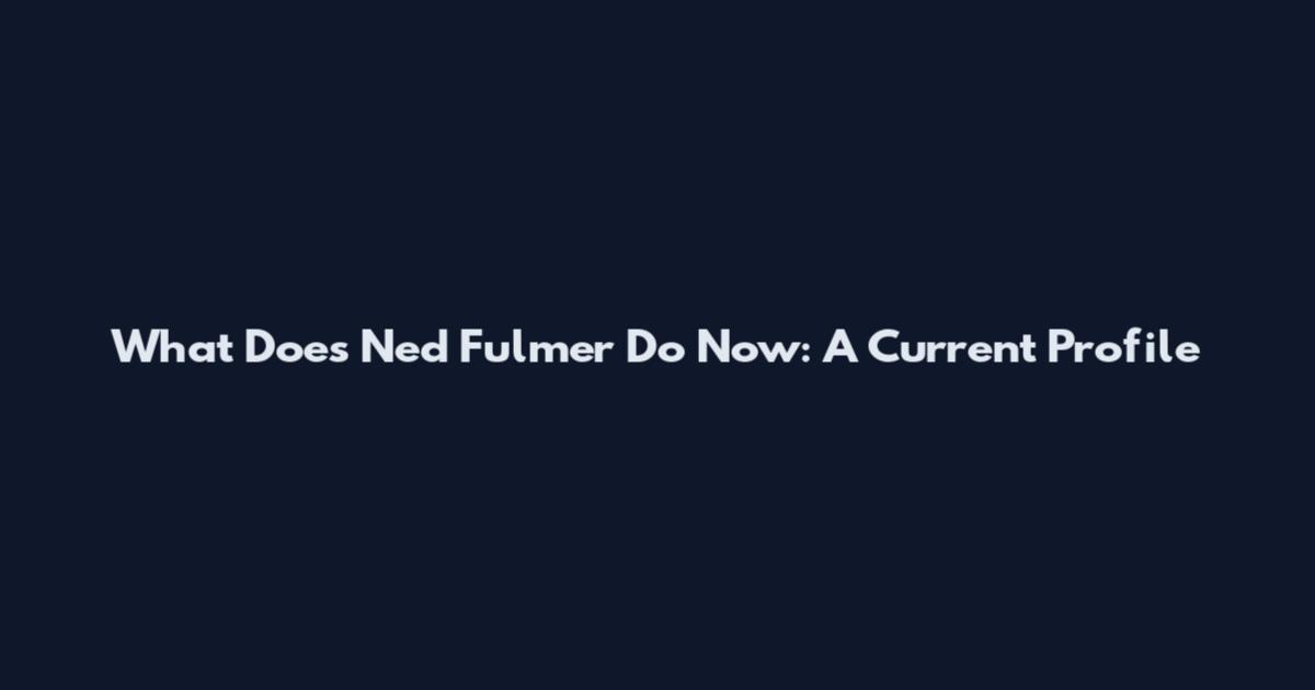 What Does Ned Fulmer Do Now: A Current Profile