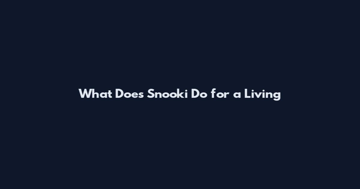 What Does Snooki Do for a Living