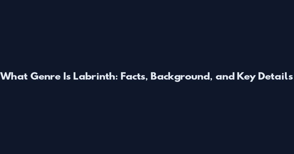 What Genre Is Labrinth: Facts, Background, and Key Details