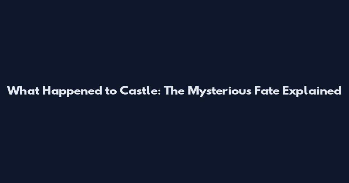 What Happened to Castle: The Mysterious Fate Explained