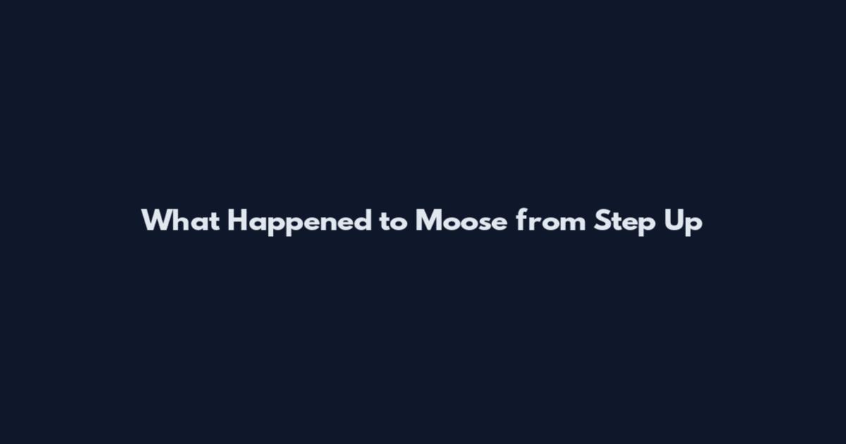What Happened to Moose from Step Up