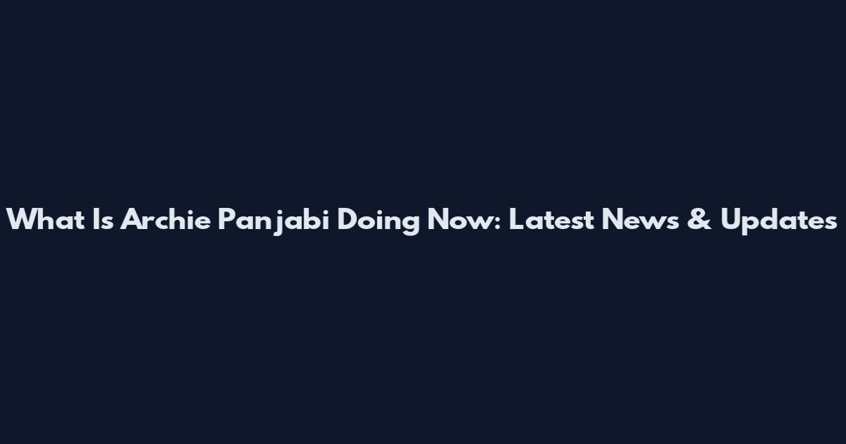 What Is Archie Panjabi Doing Now: Latest News & Updates