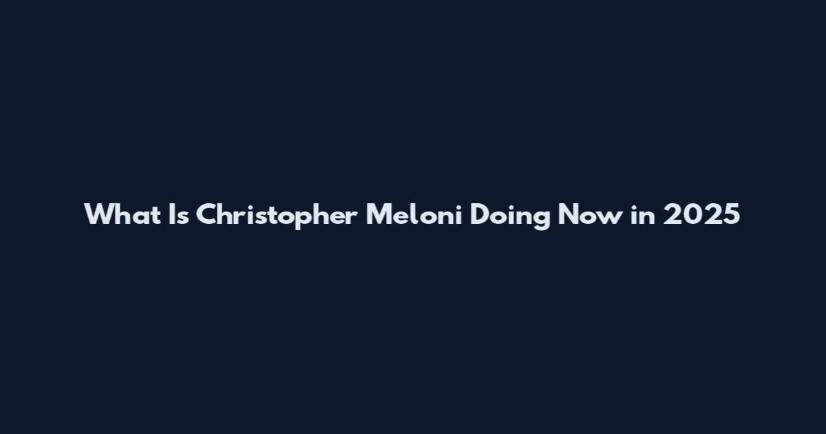 What Is Christopher Meloni Doing Now in 2025