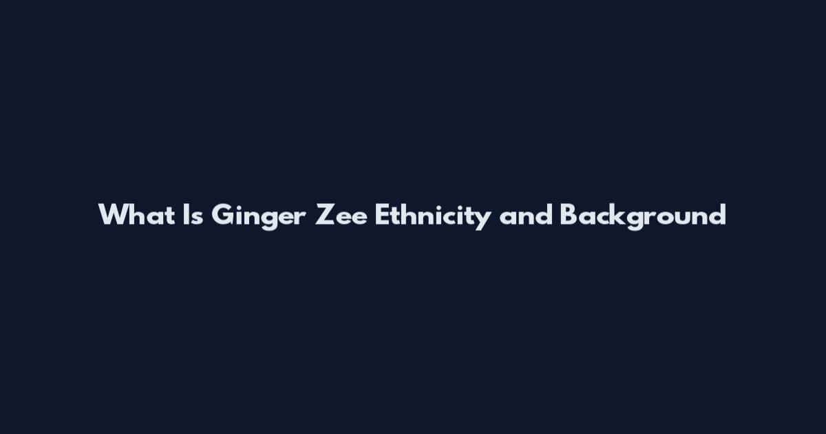 What Is Ginger Zee Ethnicity and Background