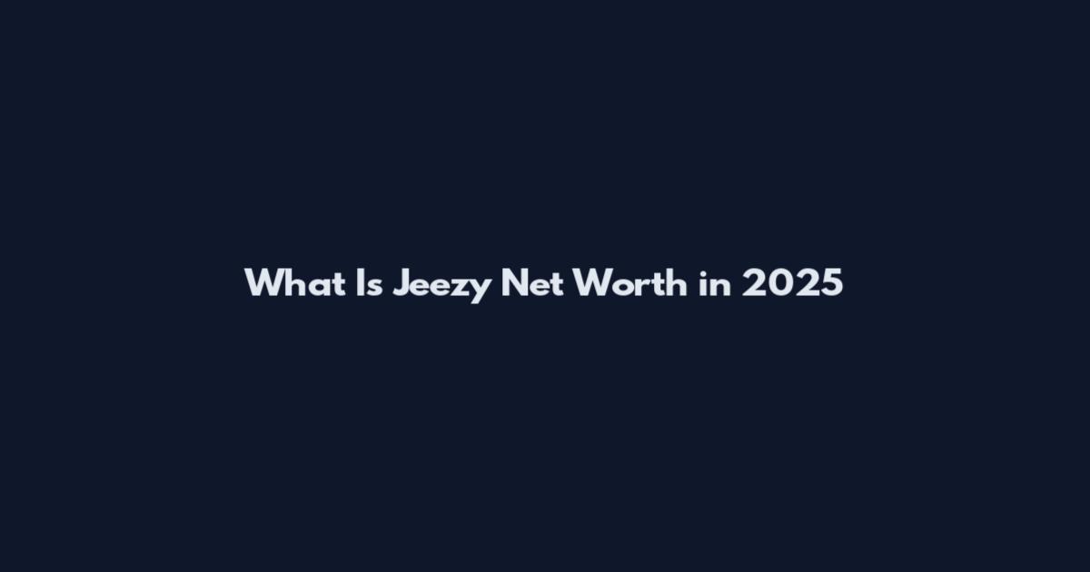 What Is Jeezy Net Worth in 2025