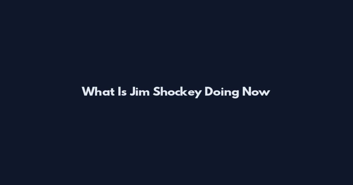 What Is Jim Shockey Doing Now