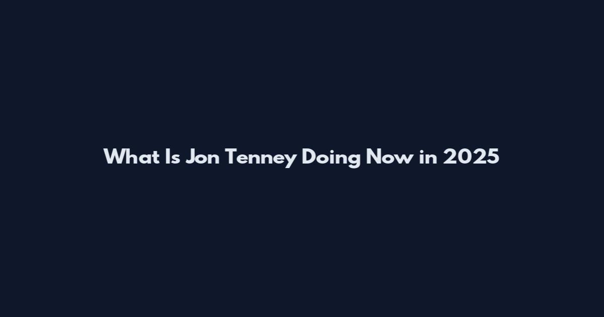 What Is Jon Tenney Doing Now in 2025