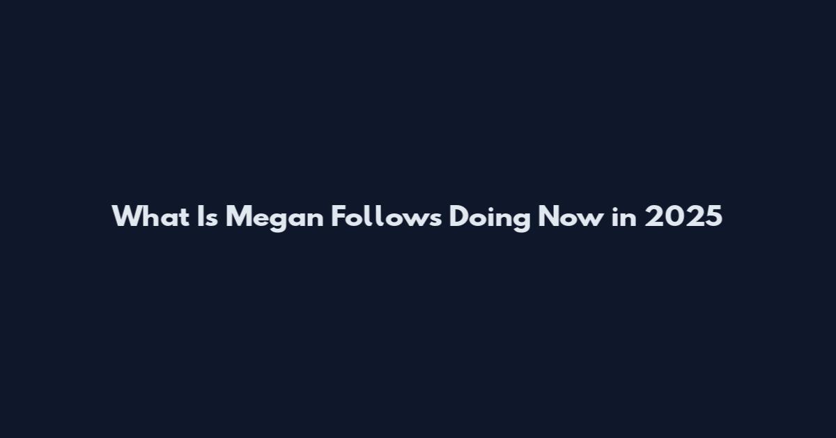 What Is Megan Follows Doing Now in 2025
