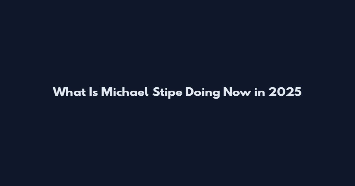 What Is Michael Stipe Doing Now in 2025