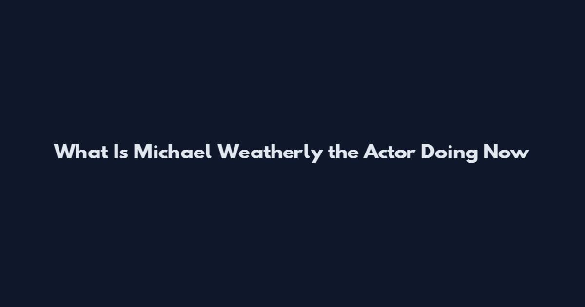 What Is Michael Weatherly the Actor Doing Now